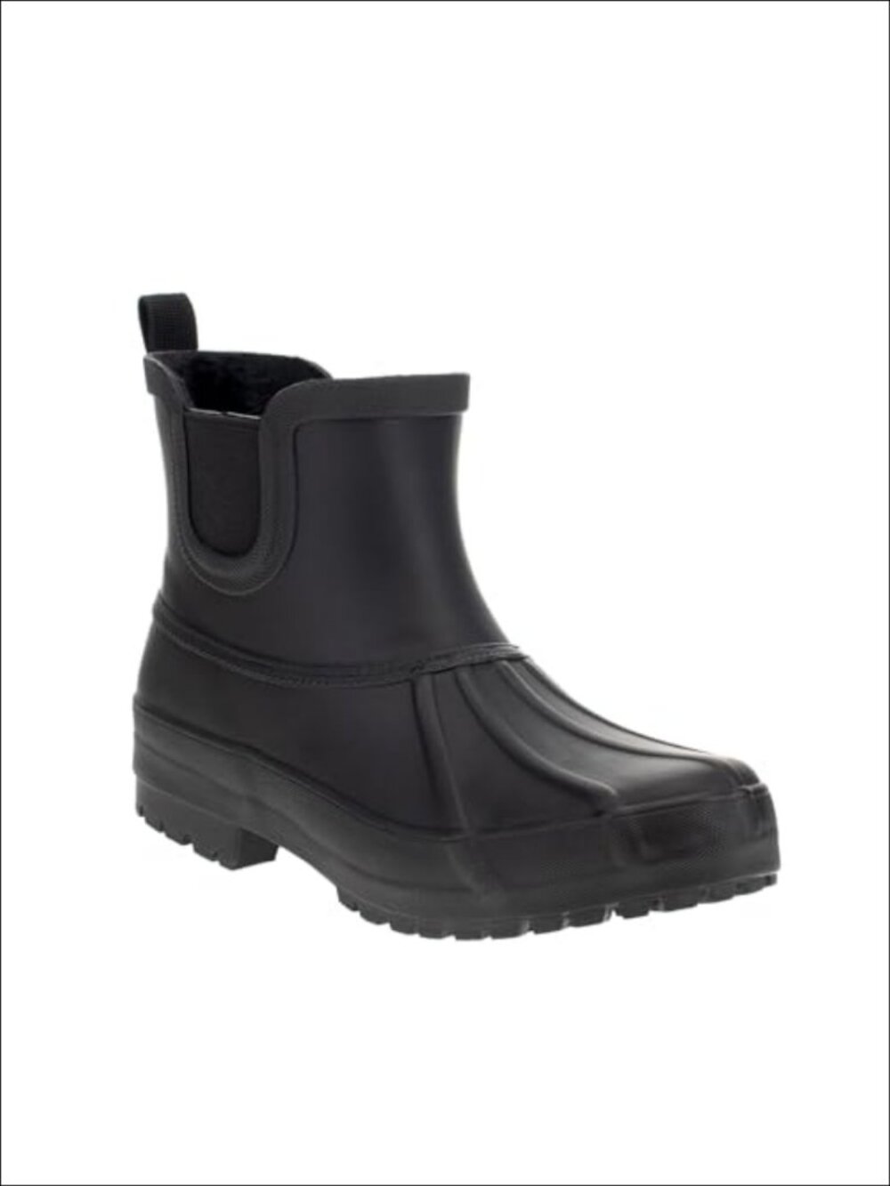 Waterproof Chelsea Duck Rain Boot Lined Ankle Pull-On